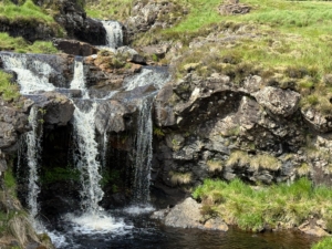 A waterfall at the Fairy Pools, Isle of Skye, Scotland